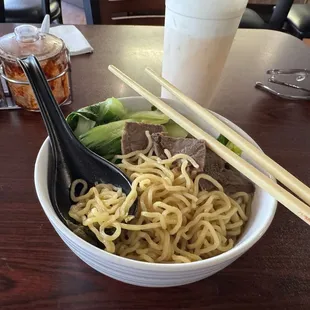Beef Noodle Soup &amp; Cheese Cream Oolong Tea