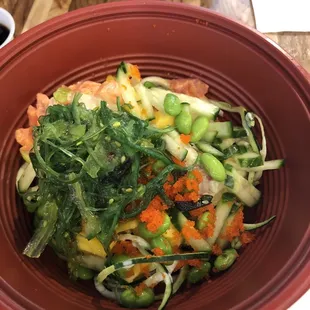 Got zucchini noodles because they ran out of white rice.