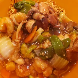 Hong Kong fried noodles