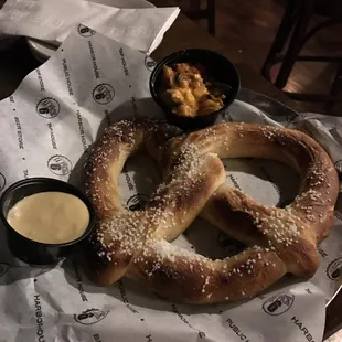 Fresh house made pretzel