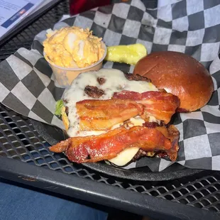 Bacon and Swiss burger