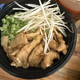 Chicken ramen to go