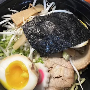 Spicy ramen before adding the soup