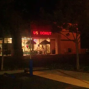 outside at night