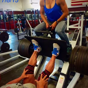 Just another day at the office/gym.