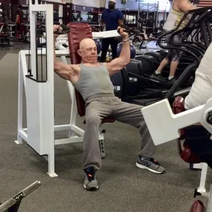 79 yr old looking strong as always