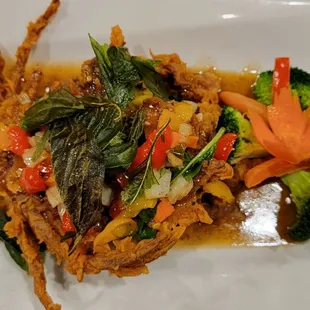 a plate of food