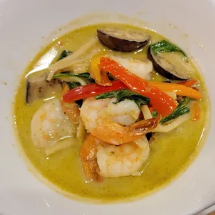 a bowl of food