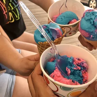 Cotton candy ice cream
