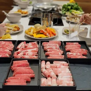 Sukiyaki and shabu shabu