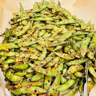 Spicy edamame