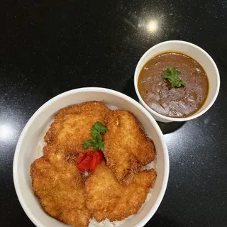 Spicy Curry Chicken Katsu Bowl