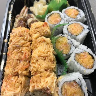 Spicy Salmon Maki Roll, Brookline Maki