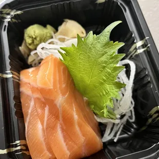 Salmon sashimi