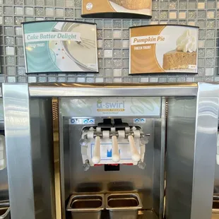 a counter top ice cream machine
