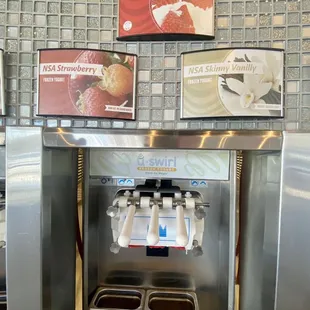 a counter top ice cream machine