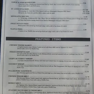 a menu for the u4ic brewing