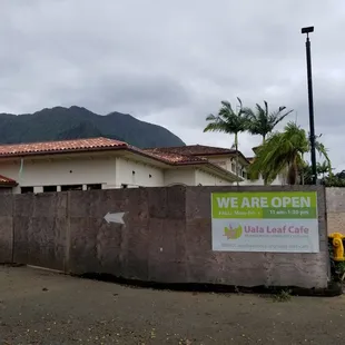 Due to construction, go around the building for the front entrance