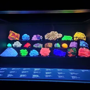 Fluorescent rocks.