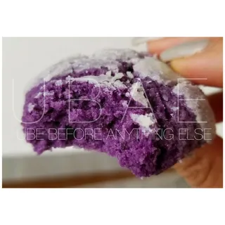 Ube Crinkle Cookies