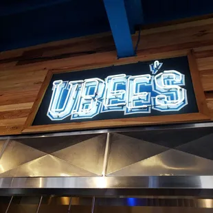 Inside UBEE'S Sign