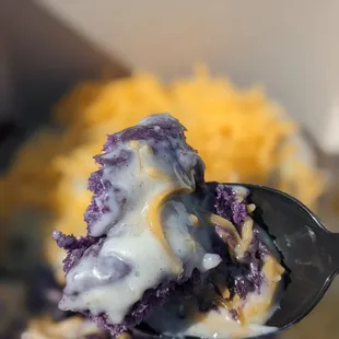 Divine Yema Cheese Ube Cinnamon Roll