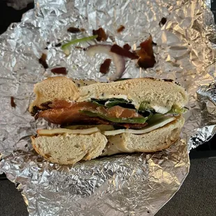 Sad excuse for a lox bagel