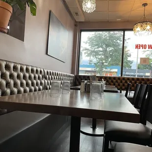 a view of a restaurant from the dining area