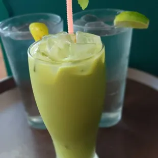 Thai green tea latte.