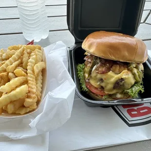 Original UBP Burger w/ Bacon, Cheese, &amp; Jalapeños