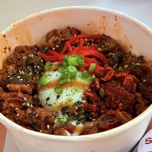 Spicy Pork Rice Bowl