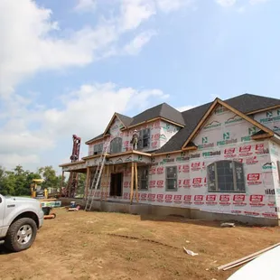 a house under construction