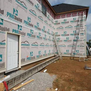 a house under construction