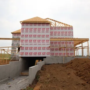 a house under construction