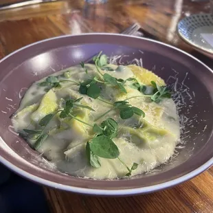 Summer Pea Agnolotti
