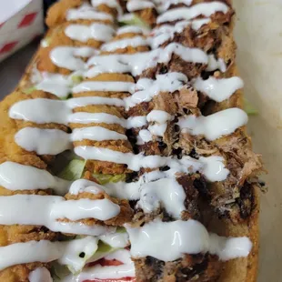 CBR (chicken bacon ranch with pulled bacon)