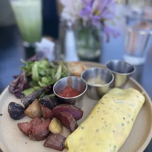 French cheese omelette