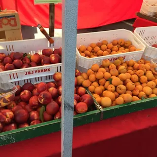 peaches and oranges