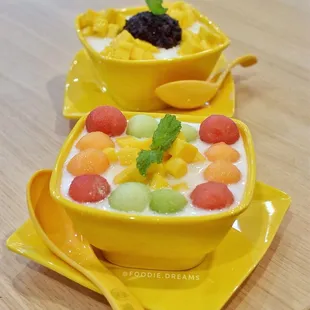 mixed fruits sago with coconut sauce 06.05.18