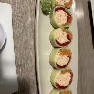 Cucumber Sashimi Rolls