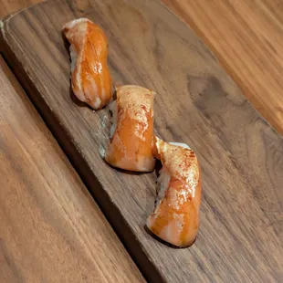 salmon belly nigiri