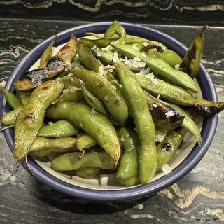 wood-fired edamame