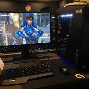 Overwatch. You need your own blizzard account.