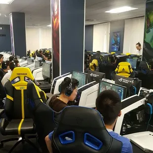 Lots of gaming stations!