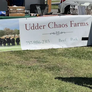 a sign for a farm