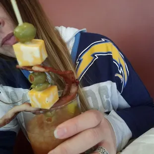 And they have football on the tvs Go Chargers!