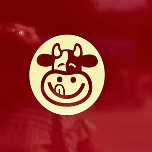 a smiling cow