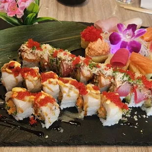 sushi, sushi and sashimi, food, sashimi