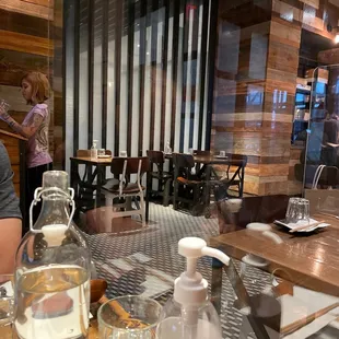 They have protect panel between table