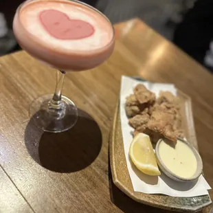 The Kiss paired with the Karage Chicken